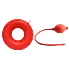 CIAMBELLA GONFIABILE PER INVALIDI IN GOMMA ROSSA TEAM DELUXE CON POMPA 45CM DIAMETRO
