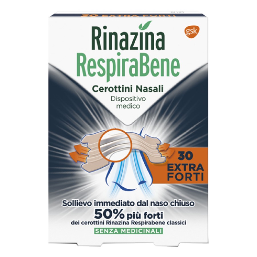 RINAZINA RESPIRABENE CEROTTINO EXTRA FORTE 30 PEZZI