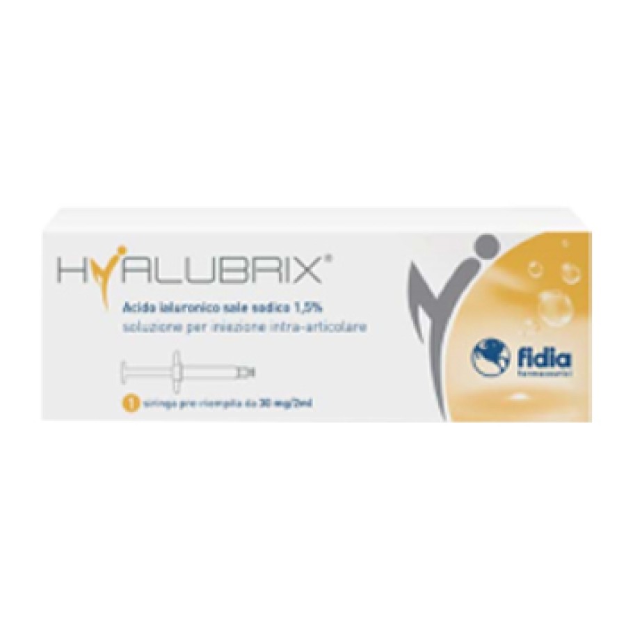 SIRINGA INTRA-ARTICOLARE HYALUBRIX ACIDO IALURONICO 1,5% 30 MG 2 ML NO ETO