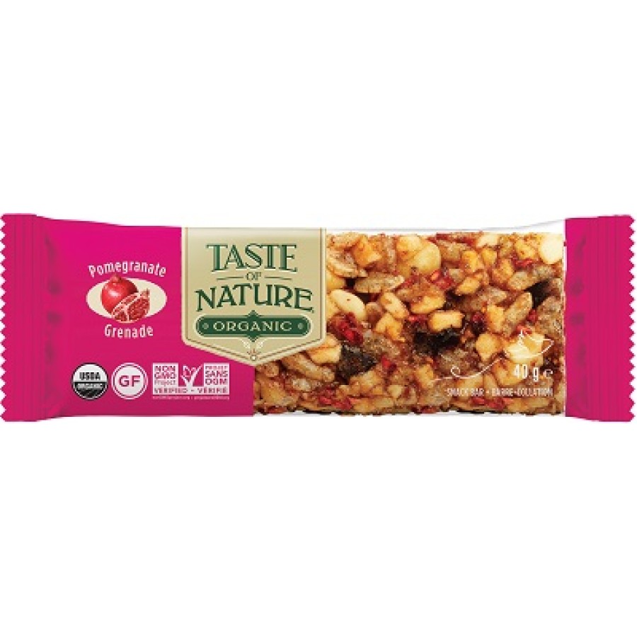 TASTE OF NATURE BARRETTA AL SUCCO DI MELAGRANA BIO VEGAN 40 G