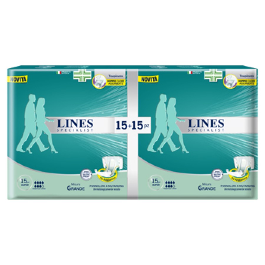 PANNOLONE A MUTANDA LINES SPECIALIST SUPER LARGE 30 PEZZI