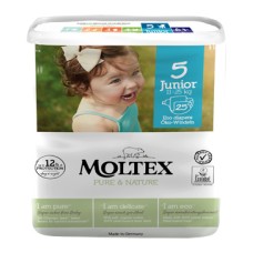 PANNOLINI MOLTEX PURE & NATURE JUNIOR 11-25 KG TAGLIA 5 25 PEZZI