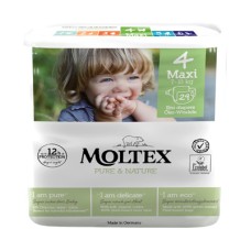PANNOLINI MOLTEX PURE & NATURE MAXI 7-18 KG TAGLIA 4 29 PEZZI