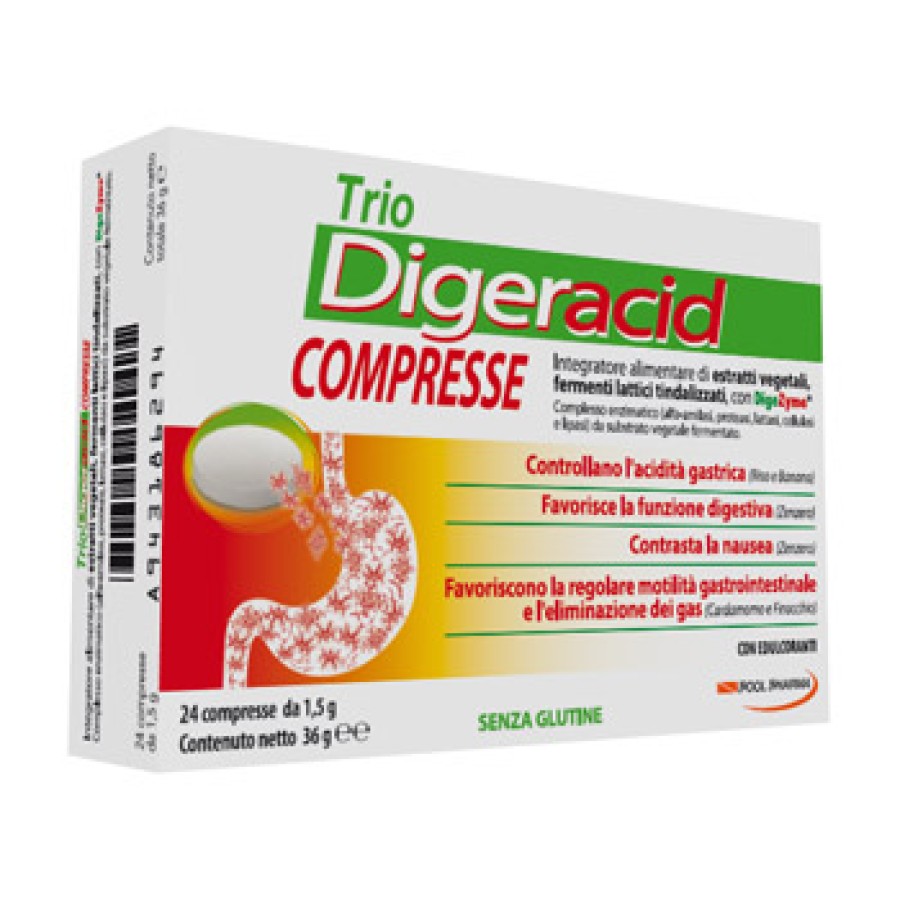 TRIO DIGERACID 24 COMPRESSE