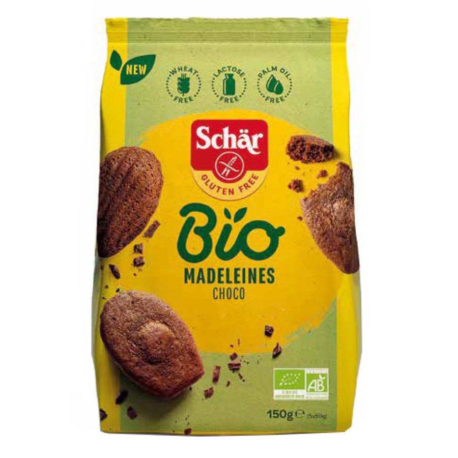 SCHAR BIO MADELEINES CHOCO 150 G