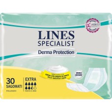 LINES SPECIALIST DERM PANNOLONE SAGOMATO EXTRA 30 PEZZI