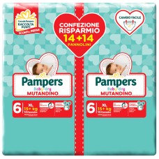 PAMPERS BABY DRY PANNOLINO A MUTANDINA DUO DWCT XL 28 PEZZI