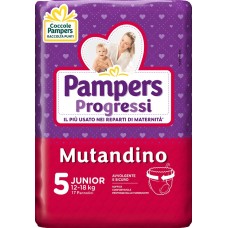 PAMPERS PROGRETGTGI MUTANDINO CP TG5 JUNIOR 17 PEZZI