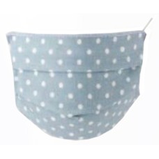 SET 2 MASCHERINE STAMPATE BABY AZZURRO/POIS 2 PEZZI