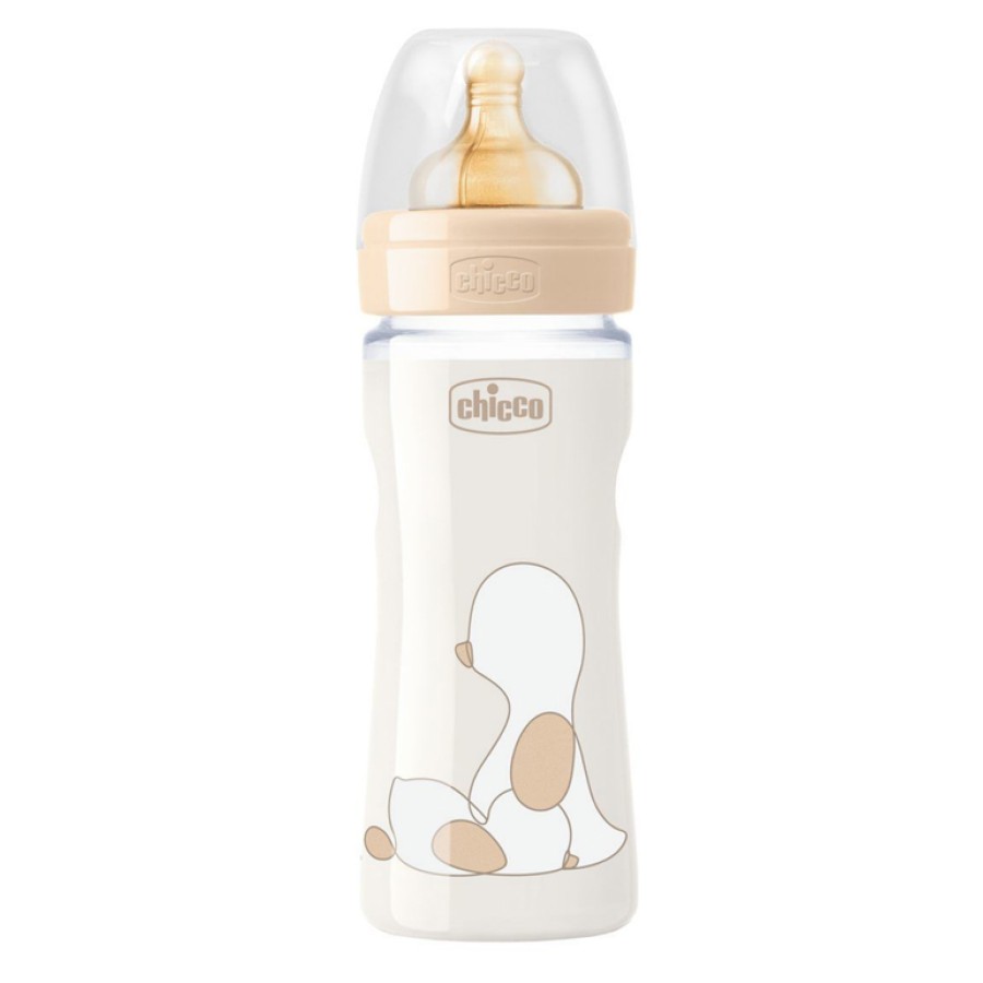 CHICCO BIBERON ORIGINAL 250ML TOUCH REGULAR UNISEX CON TETTARELLA IN CAUCCIU'