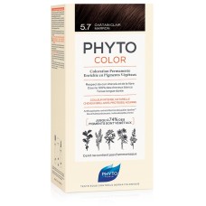 PHYTOCOLOR 5,7 CASTANO CHIARO TAB LATTE + CREMA + MASCHERA + 1 PAIO DI GUANTI