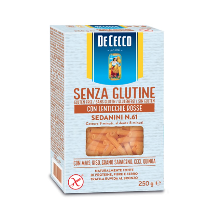 DE CECCO SEDANINI N61 LENTICCHIE ROSSE 250 G