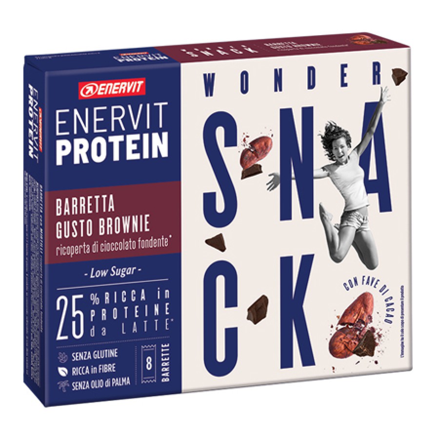 ENERVIT PROTEIN SNACK BROWNIE LOW SUGAR 8 BARRETTE 30 G