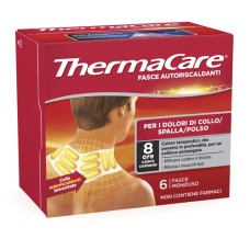 FASCE AUTORISCALDANTI A CALORE TERAPEUTICO THERMACARE COLLO SPALLA POLSO 6 PEZZI