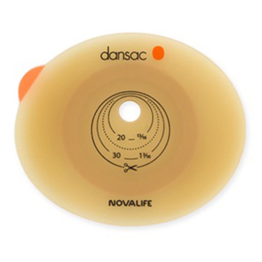 PLACCA PER COLO ILEO ED UROSTOMIA DANSAC NOVALIFE2 43MM RITAGLIABILE 10-35