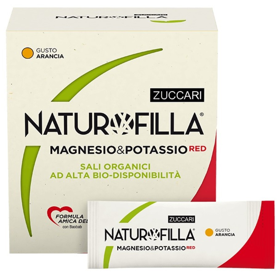 NATUROFILLA MAGNESIO & POTASSIO RED GUSTO ARANCIA 14 STICK PACK