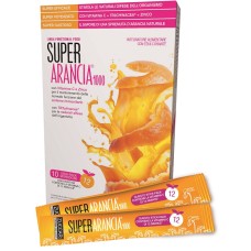 SUPER ARANCIA 1000 10 STICK PACK MONODOSE DA 3,7G INTEGRATORE ALIMENTARE CON EDULCORANTE