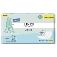 PANNOLONE LINES SPECIALIST CLASSIC RETTANGOLARE CON BARRIERA 30 PEZZI