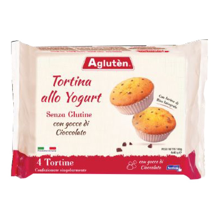 AGLUTEN TORTINA ALLO YOGURT CON GOCCE DI CIOCCOLATO 4 X 40 G