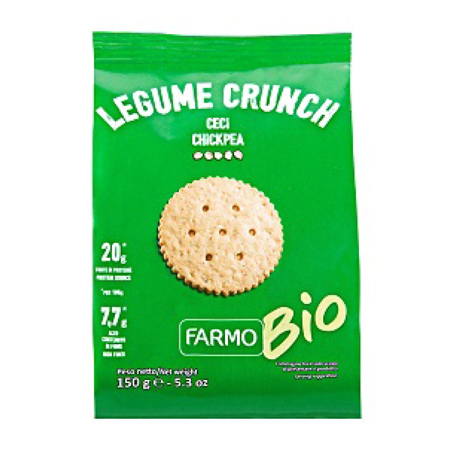 FARMO BIO LEGUME CRUNCH CRACKERS DI CECI E SESAMO 150 G