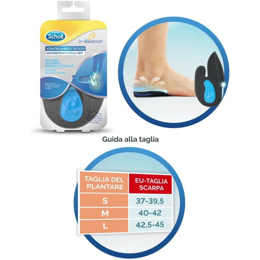 SCHOLL PLANTARE TALLONE L 2 PEZZI