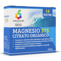 MAGNESIO 375 CITRATO ORGANICO 14 BUSTINE DA 4 G COLOURS OF LIFE