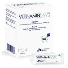 VULNAMIN PWD MEDICAZIONE INTERATTIVA IN POLVERE DI SODIO JALURONATO E AMINOACIDI 10 STICK PACK