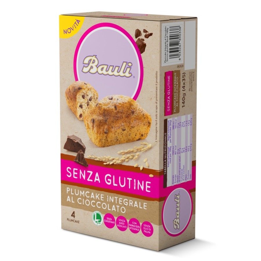 BAULI PLUMCAKE INTEGRALE CIOCCOLATO 4X35 G