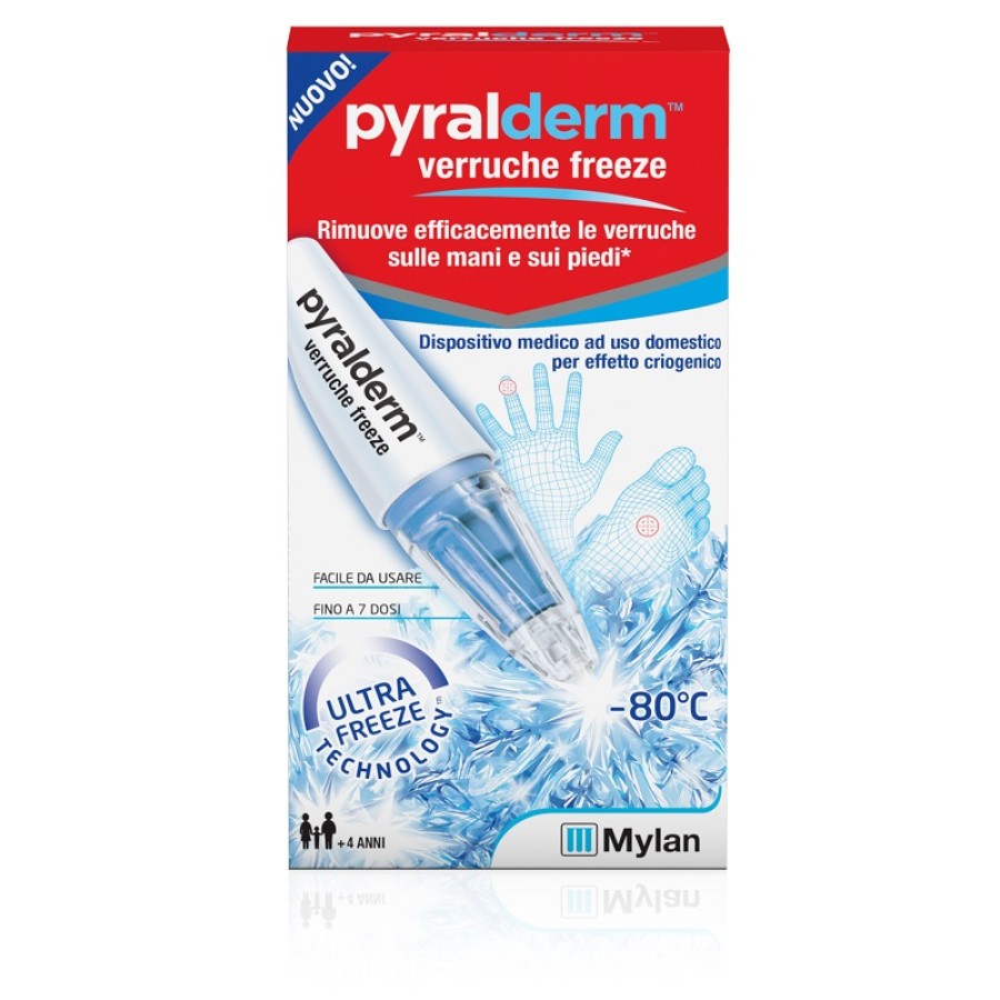 PENNA PYRALDERM VERRUCHE FREEZE CON CARICATORE 7,5 G 7 DOSI