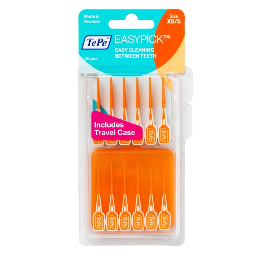 TEPE SCOVOLINI EASYPICK EXTRASMALL/SMALL ARANCIONE 36 PEZZI