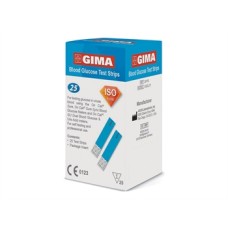 STRISCE MISURAZIONE GLICEMIA PER GLUCOMETRO BLUETOOTH GIMA 25 PEZZI