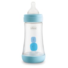 CHICCO BIBERON PERFECT 5 BOY 240 ML IN SILICONE 2 FORI