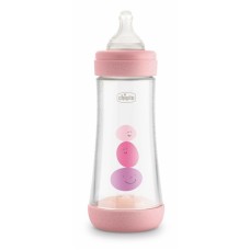 CHICCO BIBERON PERFECT 5 GIRL 300 ML IN SILICONE 3 FORI