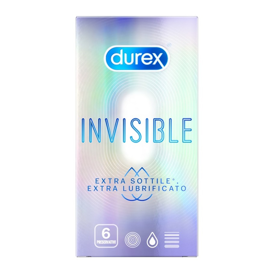 DUREX INVISIBLE EXTRA LUBRIFICANTE 6 PEZZI
