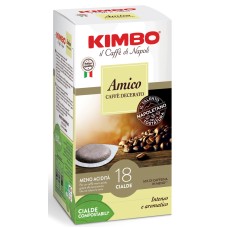 KIMBO AMICO CAFFE' TORREFATTO E DECERATO 18 CIALDE 7 G