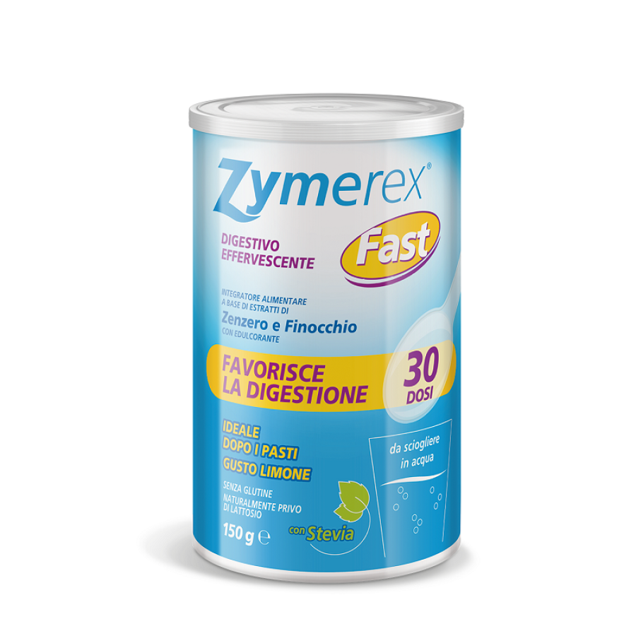 ZYMEREX FAST DIGESTIVO EFFERVESCENTE GRANULATO GUSTO LIMONE CON STEVIA 150 G