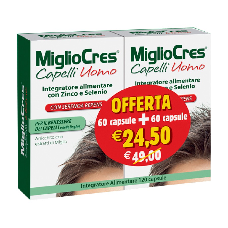 MIGLIOCRES UOMO 60+60 CAPSULE PROMO