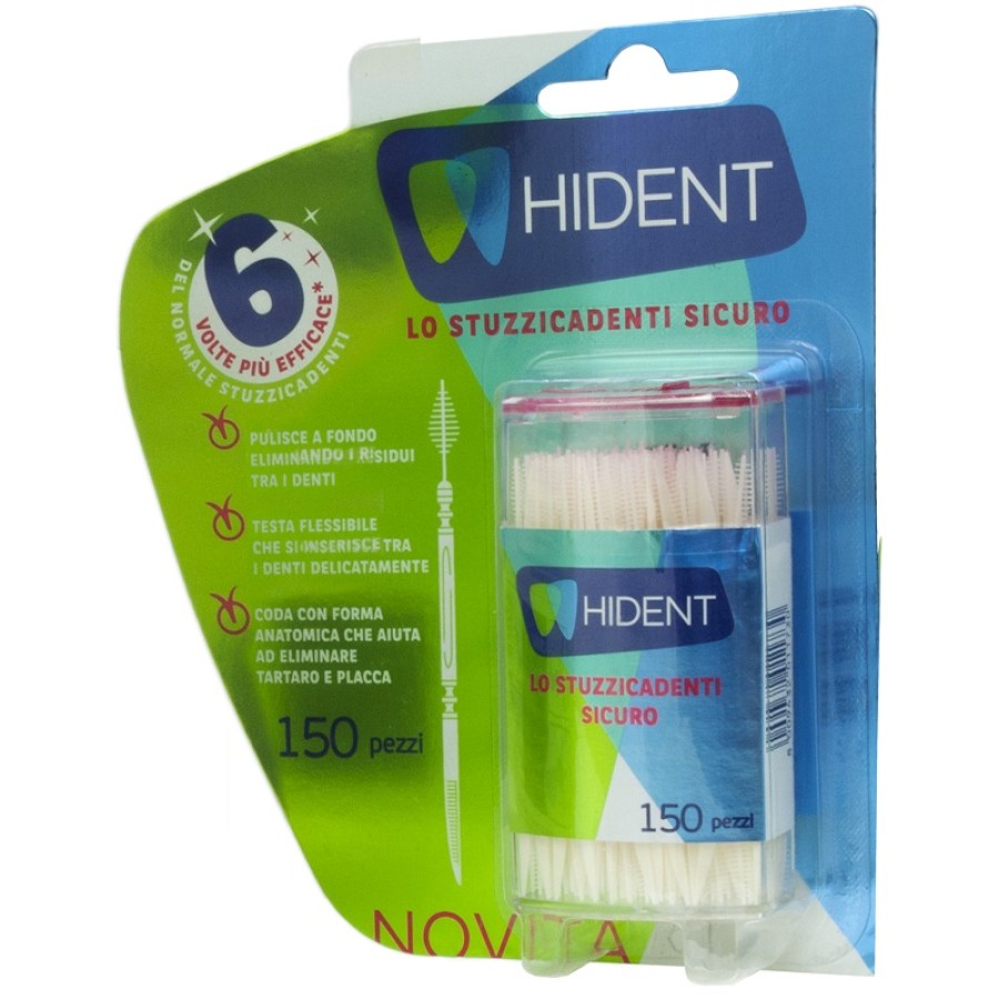 HIDENT STUZZICADENTI MONOUSO 150 PEZZI