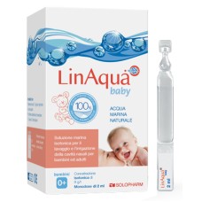 SOLUZIONE ISOTONICA PER LAVAGGI NASALI LINAQUA BABY 30 FLACONCINI MONODOSE 2ML