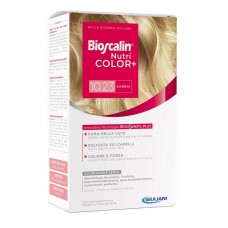 BIOSCALIN NUTRICOLOR PLUS 10,23 SABBIA CREMA COLORANTE 40 ML + RIVELATORE CREMA 60 ML + SHAMPOO 12 ML + TRATTAMENTO FINALE BALSAMO 12 ML