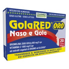 GOLARED ORO NASO E GOLA 20 COMPRESSE MASTICABILI