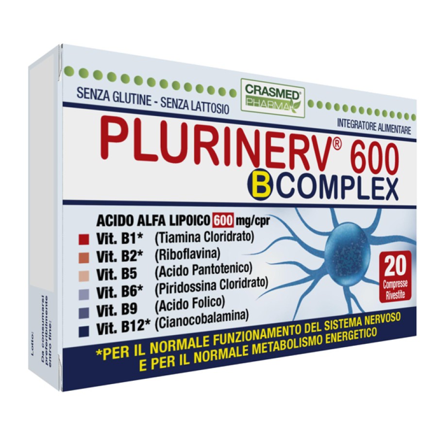 PLURINERV 600 B COMPLEX 20 COMPRESSE