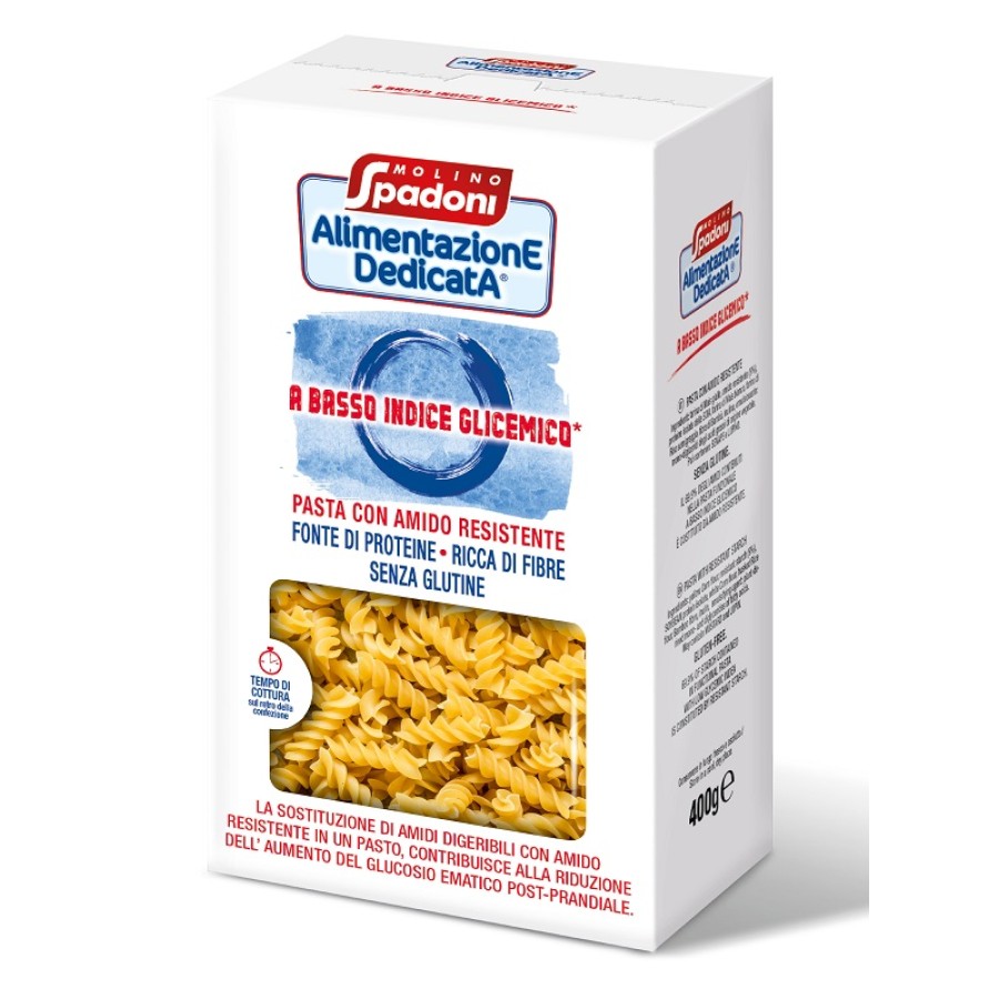 ALIMENTAZIONE DEDICATA FUSILLI BASSO INDICE GLICEMICO SENZA GLUTINE 400 G