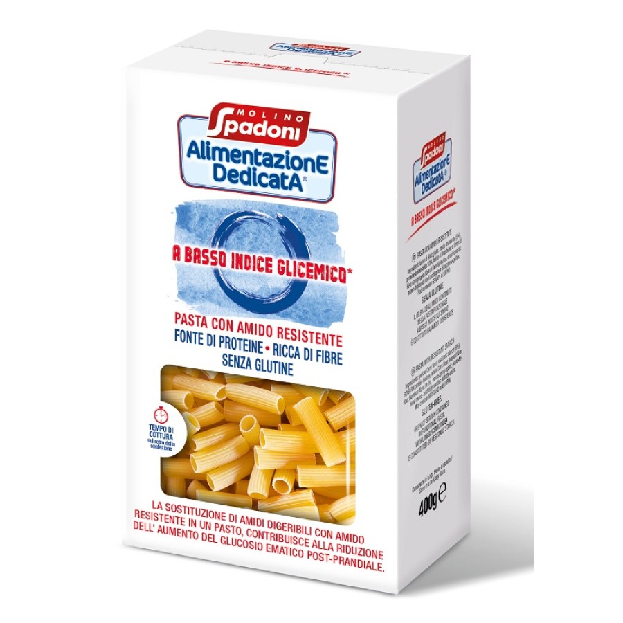 ALIMENTAZIONE DEDICATA MACCHERONI BASSO INDICE GLICEMICO SENZA GLUTINE 400 G