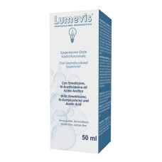 LUMEVIS SOSPENSIONE ORALE MONOUSO A BASE DI SIMETICONE N-ACETILCISTEINA E ACIDO ACETICO DA UTILIZZARE IN PREPARAZIONE DI ESAMI CLINICI AMBITO GASTROSCOPICO 50 ML