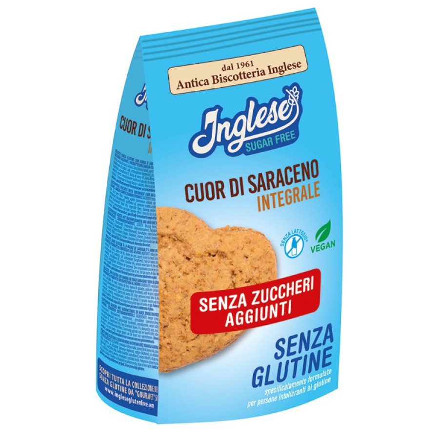 INGLESE BISCOTTI CUOR DI SARACENO SENZA ZUCCHERI AGGIUNTI PROMO 300 G