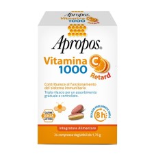 APROPOS VITAMINA C 1000 A RILASCIO PROLUNGATO 24 COMPRESSE DEGLUTIBILI