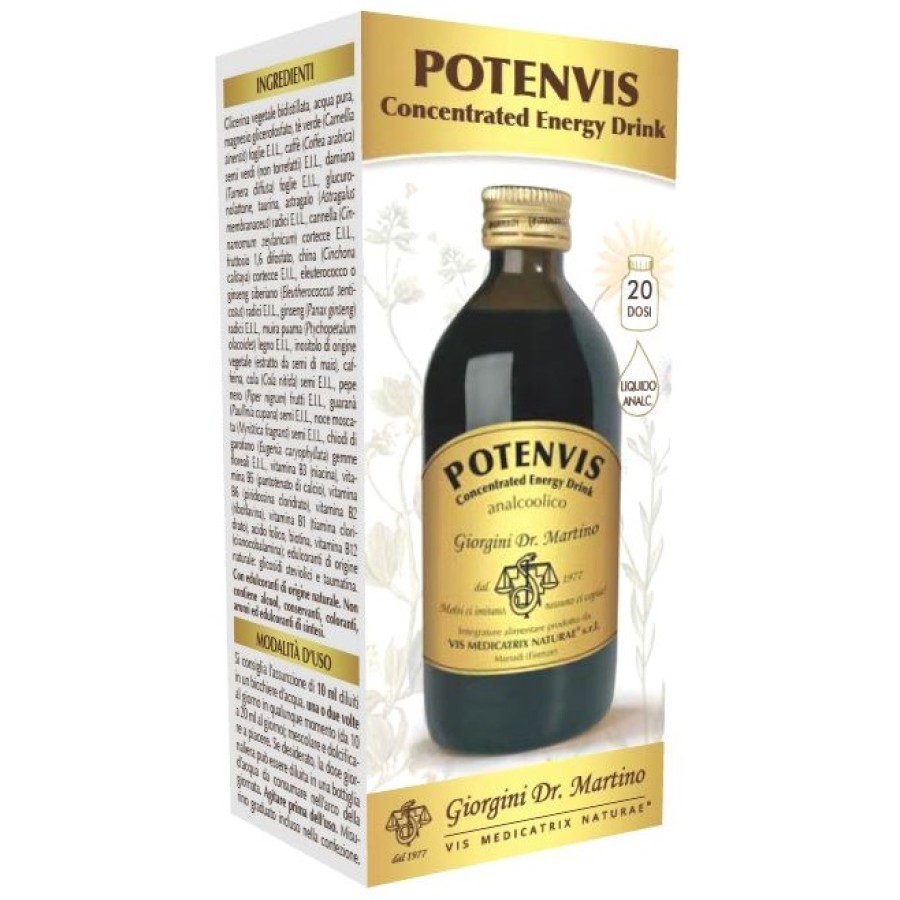 POTENVIS CONCENTRATED ENERGY DRINK LIQUIDO ANALCOLICO 200 ML