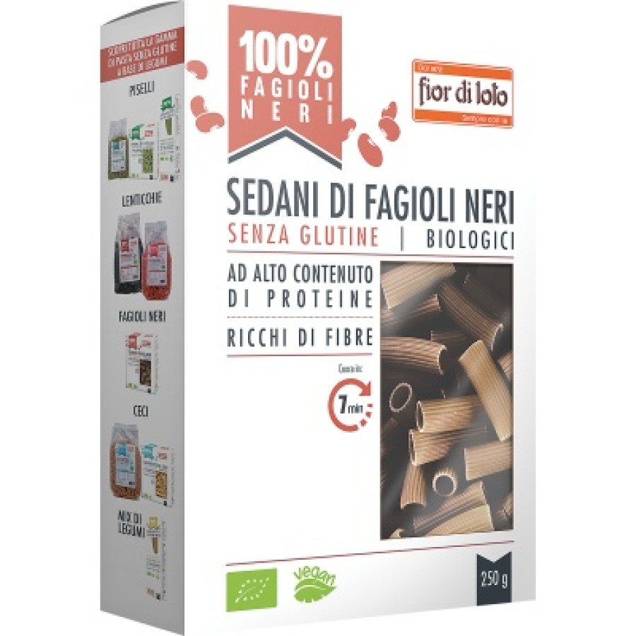 SEDANI FAGIOLI NERI SENZA GLUTINE 250 G