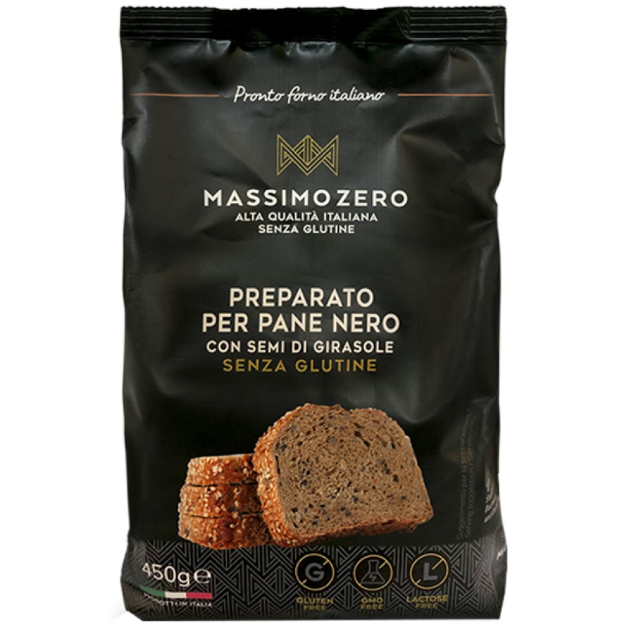PREPARATO PER PANE NERO CON SEMI DI GIRASOLI 450 G